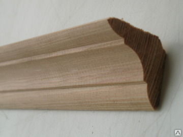 Плинтус деревянный хвойный, 15х55х3000, сорт Экстра, п.м