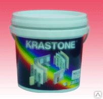 Краска Крастоун krastone, Мультиколорное покрытие для стен и потолков.