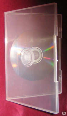 Коробка для дисков DVD прозрачный