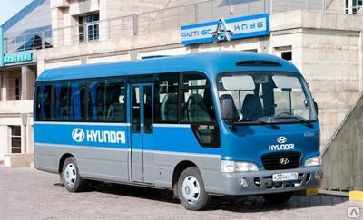 Аренда микроавтобуса Hyundai County (21+6 мест) по городу в будни