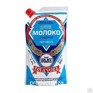 Сгущенное молоко с сахаром "РОГАЧЕВ" Дой-Пак, 650 гр.