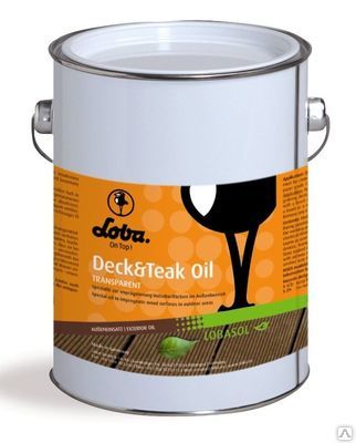 Масло-пропитка для террасной доски и наружных работ LOBA Deck & Teak Oil Color