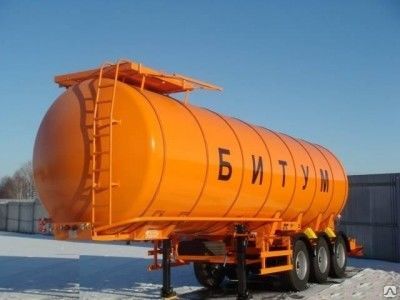 Полуприцеп цистерна 964873 (термос 150мм, цвет оранжевый) под битум, бензин