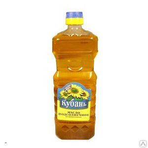 Подсолнечное масло нерафинированное "Кубань" 0,7 L, цена в Москве от ...