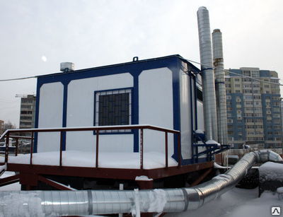 Крышная блочно-модульная котельная мощностью 550 кВт