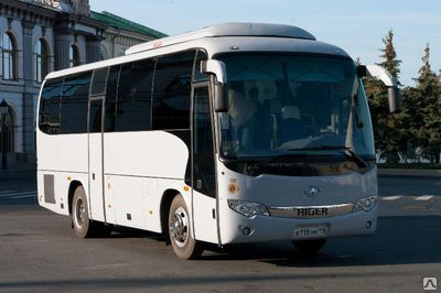 Аренда микроавтобуса HIGER KJQ6885Q (35+1 мест) с водителем по городу в будни