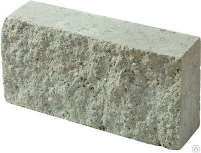 Камень стеновой облицовочный 390х95х188 мм, серый