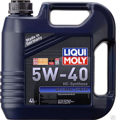 Масло моторное LIQUI MOLY Optimal Synth 5W-40 (4 л)