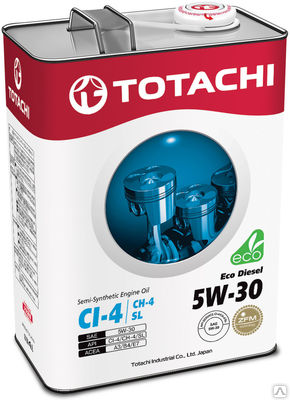 Масло моторное TOTACHI Eco Diesel Semi-Synthetic CI-4/CH-4/SL 5W-30 (4 л)