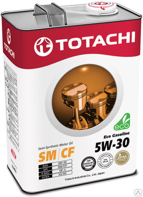 Масло моторное TOTACHI Eco Gasoline Semi-Synthetic SM/CF 5W-30 (4 л)
