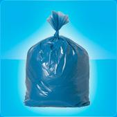 Мешок для мусора 12мкм синий ПНД 700*1100мм 120л Мейджик