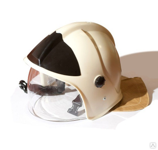 Шлем-каска пожарного спасателя ШКПС белый #1