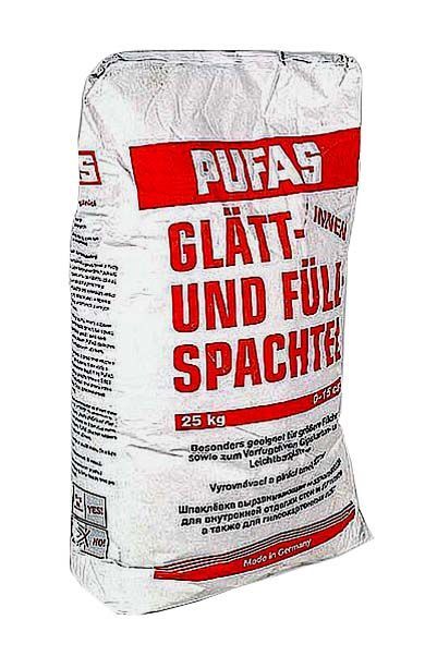 Шпаклевка для выравнивания неровностей Пуфас Pufas GLATT 10 кг