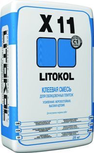 Litokol (Литокол) Х11 Усиленная клеевая смесь с высокой адгезией 25 кг. 2