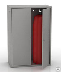 Металлический шкаф для газовых баллонов