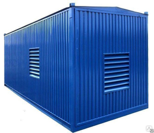 Блок-контейнер (4х2.4х2.5м) цельнометалический, цельносварной, утепленный