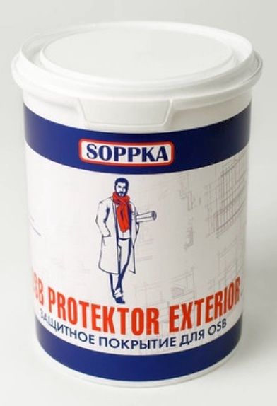 Состав фасадный огнебиозащитный SOPPKA OSB PROTEKTOR EXTERIOR 1