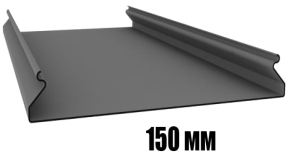 Алюминиевый реечный потолок С02 серебро металлик рейка S150 2