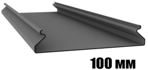Алюминиевый реечный потолок белый матовый рейка S100, в комплекте 2