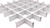 Подвесной потолок Грильято 100х100 белый, в комплекте 1