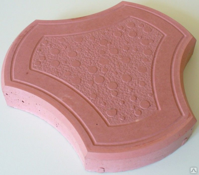 Плитка тротуарная «Ракушка» красная 235х235х40 мм, цена в Берёзовском ...