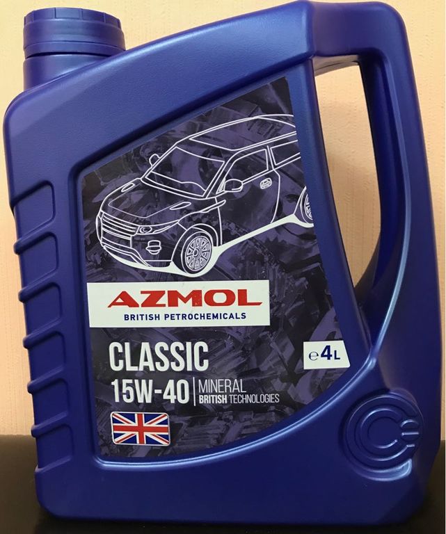 Масло моторное AZMOL Classic 10W-40 SG/CD канистра 4 кг