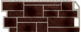 Фасадная панель FineBer Камень 1137х471 коричневый