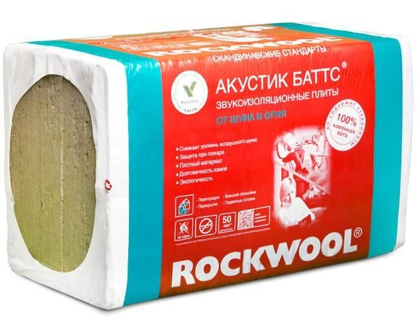 Теплоизоляционная плита ROCKWOOL Акустик Баттс