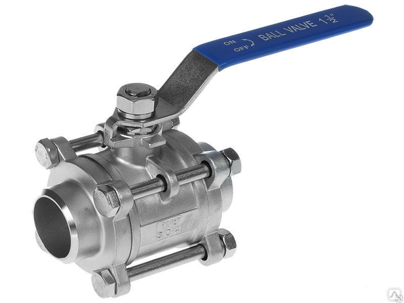 Кран шаровый приварной с короткими патрубками AISI316 Ду80, цена в ...