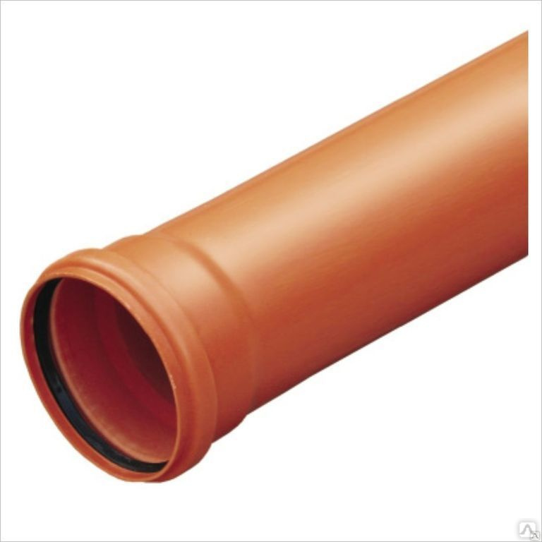 Гладкая ПВХ труба для наружной канализации 160 х 4,0 х 1000 мм цена в .