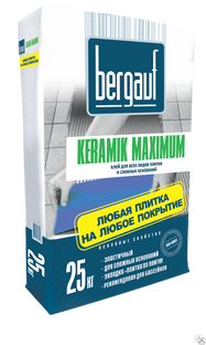 Клей для всех видов плитки и сложных оснований Bergauf Keramik Maximu 25 кг