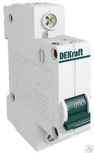 Автоматический выключатель DeKraft ВА-101 1п 16А C 4,5кA 