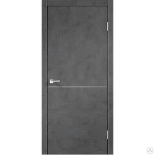 VELLDORIS межкомнатная дверь techno m1 муар темно-серый 800Х2000 