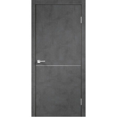 VELLDORIS межкомнатная дверь techno m1 муар темно-серый 800Х2000