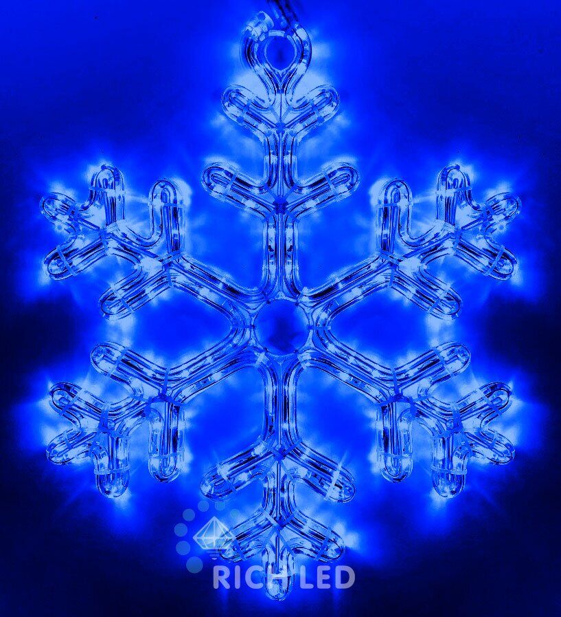 Снежинка ПРЕМИУМ, 40 см, синяя (арт. RL-SFDL40-B)
