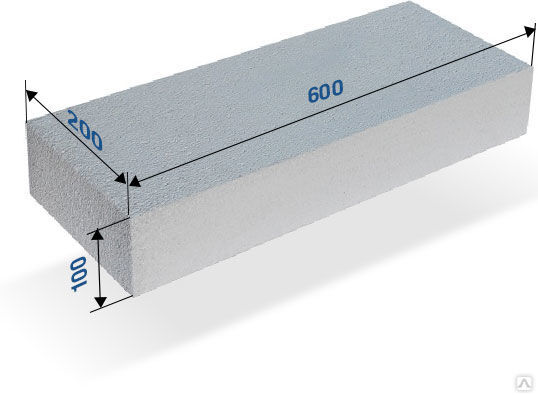 Газобетонный блок D500 200*300*600 в палете 150шт