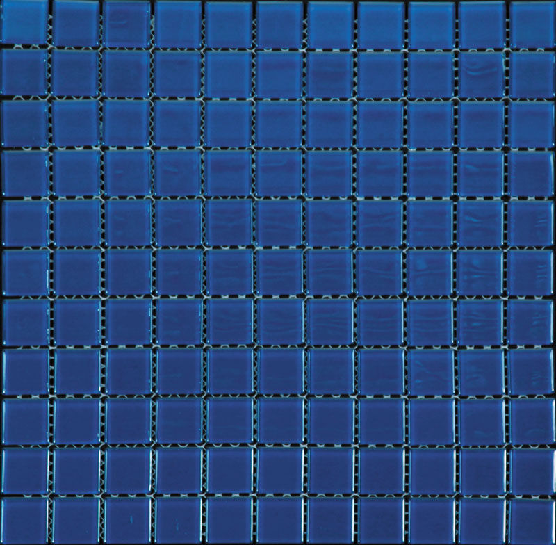 Мозаика стеклянная Color palette A-011 Natural синяя