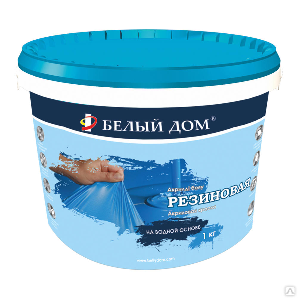 Резиновая краска 1 кг купить за 2 350 тг/шт. в Алматы от компании ...