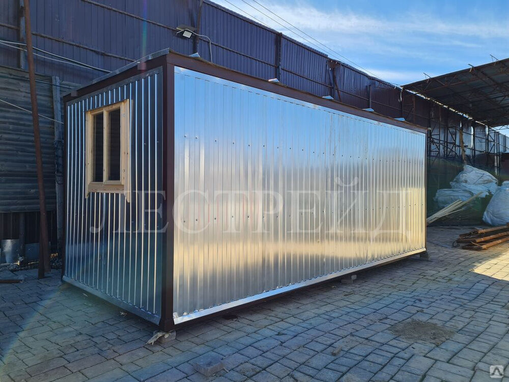 Блок контейнер металлический для строителей 6х2,4 м