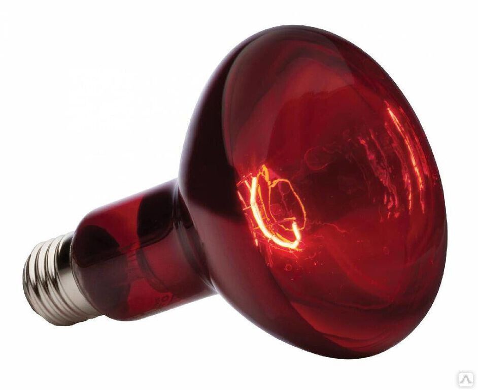 Лампа накаливания инфракрасная зерк ИКЗК 250вт ЗК 220-250 E27 красная