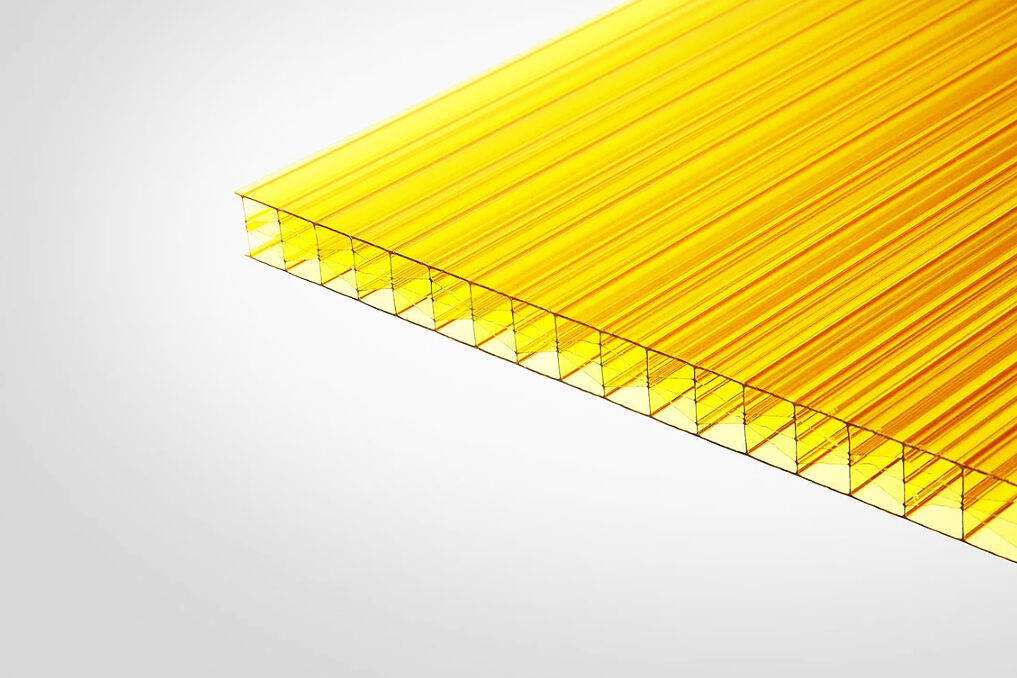Сотовый поликарбонат KINPLAST Желтый 20 мм (2,1*12 м)