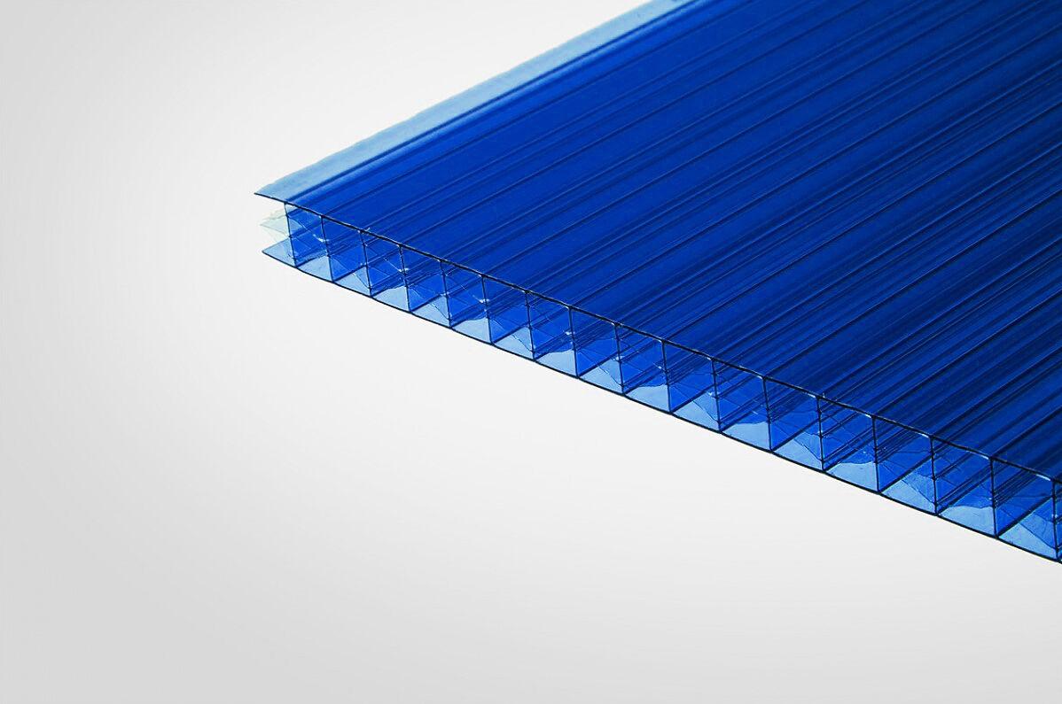 Сотовый поликарбонат KINPLAST Синий 20 мм (2,1*12 м)