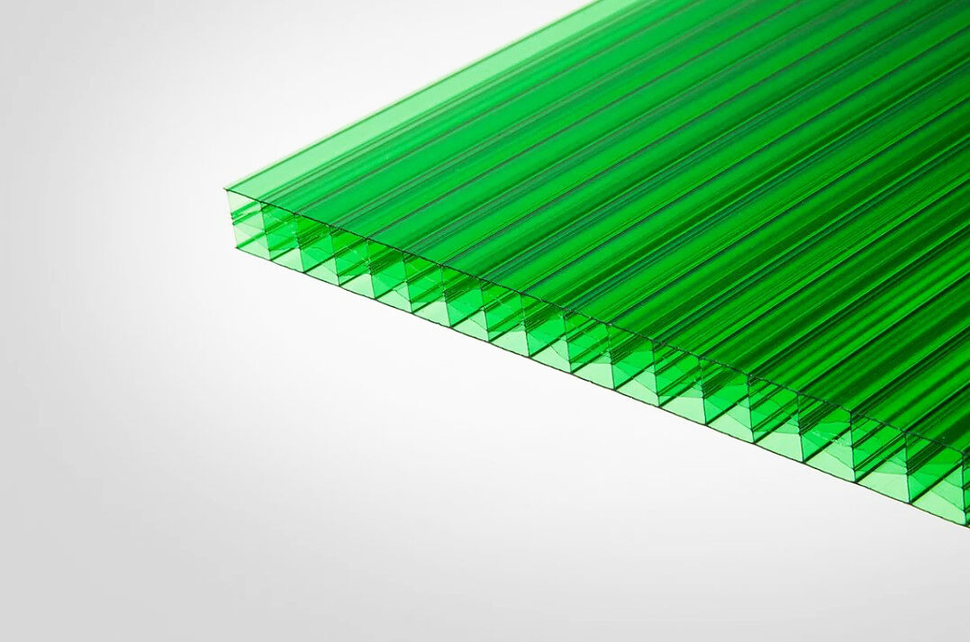 Сотовый поликарбонат PLATINO Зеленый 16 мм (2,1*6 м) PetAlex Platino