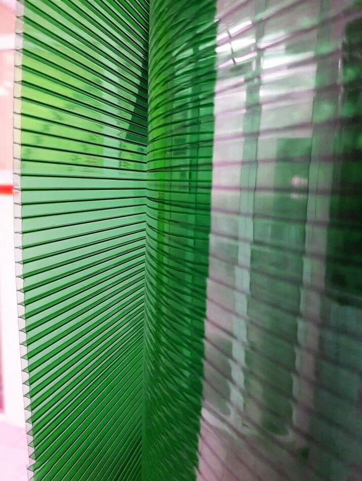 Сотовый поликарбонат PLATINO Зеленый 10 мм (2,1*6 м) PetAlex Platino