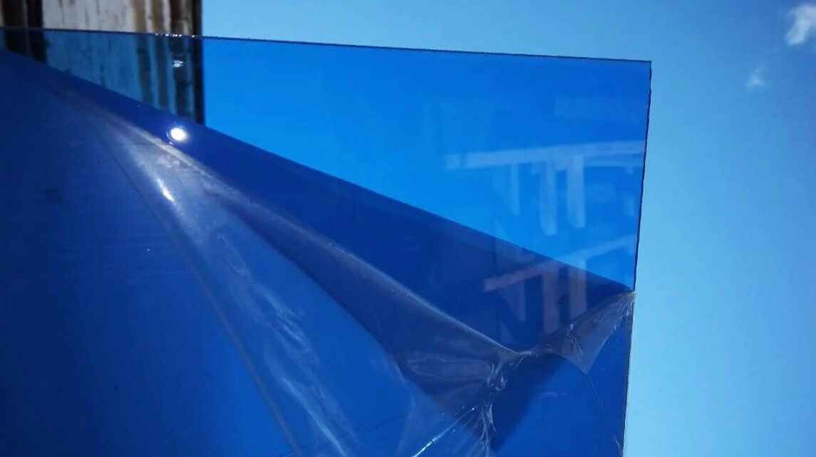 Монолитный поликарбонат BORREX Синий 1,5 мм (1,25*2,05 м)