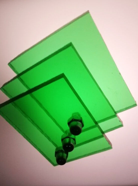 Монолитный поликарбонат BORREX Зеленый 15 мм (1,525*2,05 м)