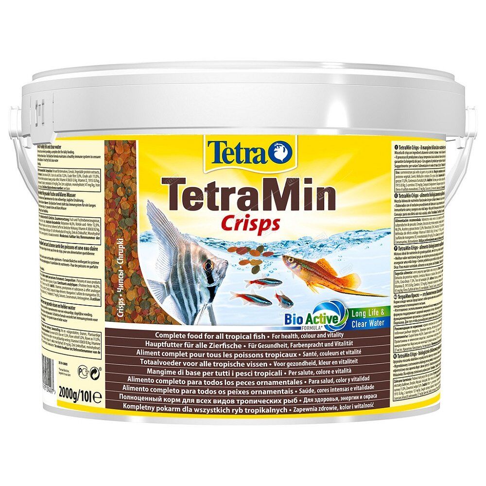 Корм для рыб TetraMin Pro Crisps для всех видов, чипсы 10л ведро Tetra 139497