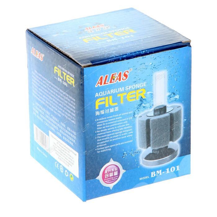 Аэро-фильтр губка для мальков №1 BM-101 ALEAS (80)