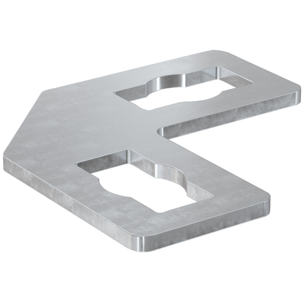Пластина соединительная Fischer PFFF 2L Fvz для системы FUS горячеоцинкованная сталь, 92x92x40x2 мм