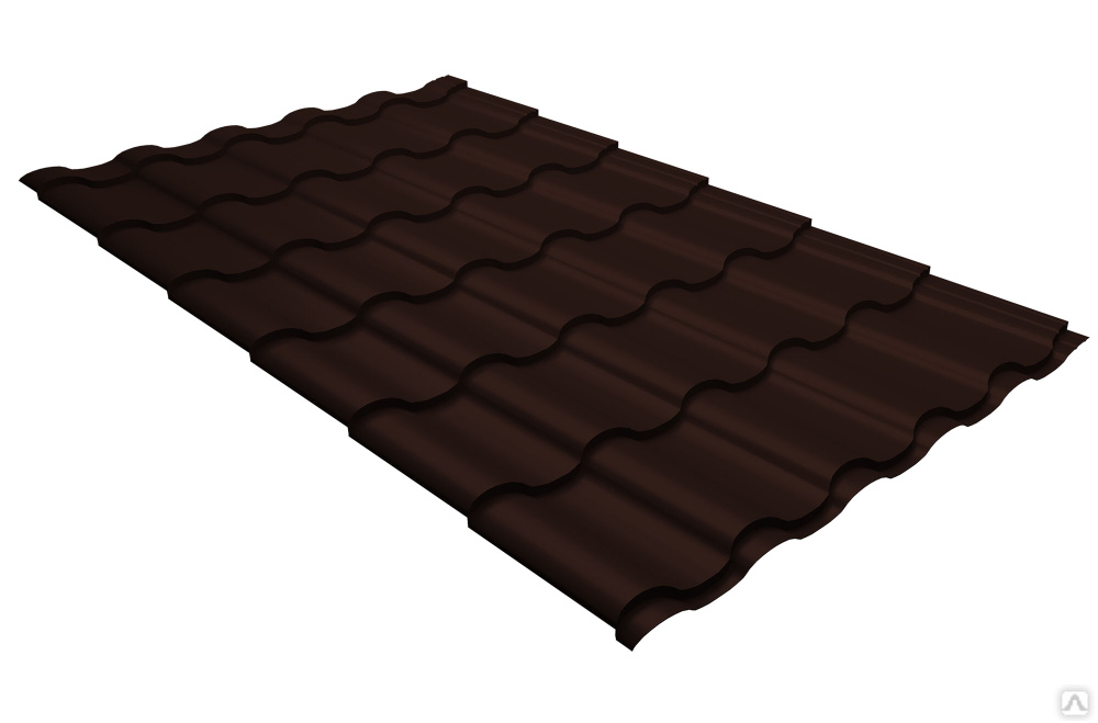 Темный шоколад металлочерепица фото